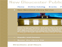 Tablet Screenshot of newgloucesterlibrary.org